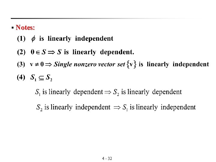 § Notes: 4 - 32 