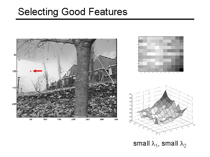 Selecting Good Features small l 1, small l 2 