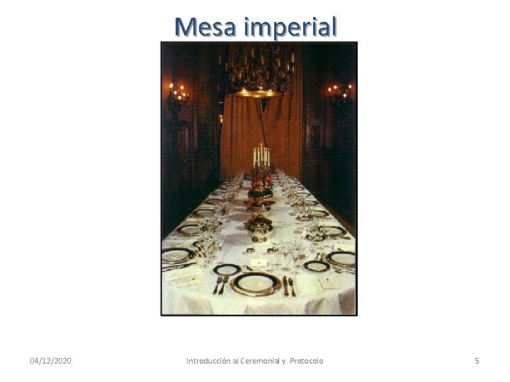 Mesa imperial 04/12/2020 Introducción al Ceremonial y Protocolo 5 