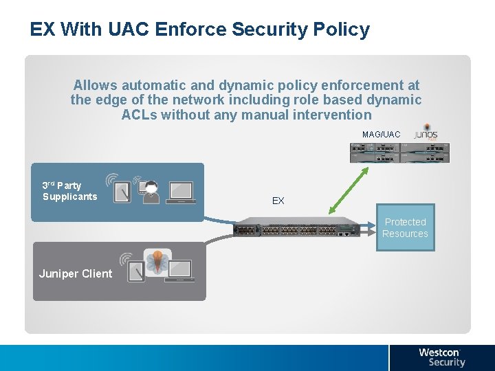 EX With UAC Enforce Security Policy Allows automatic and dynamic policy enforcement at the