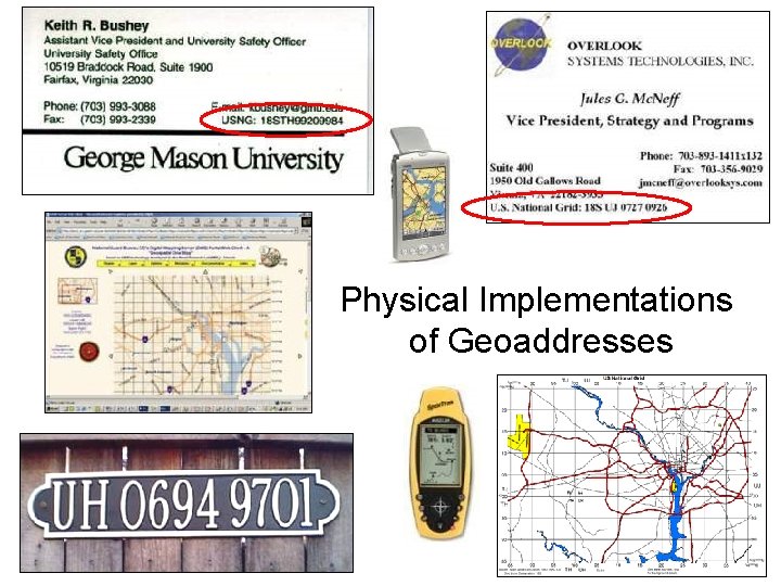 Physical Implementations of Geoaddresses 