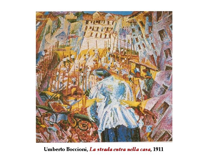 Umberto Boccioni, La strada entra nella casa, 1911 