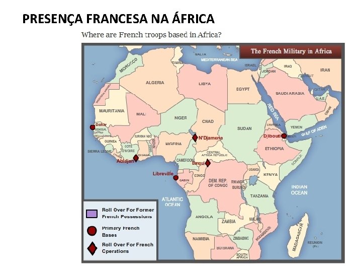 PRESENÇA FRANCESA NA ÁFRICA 