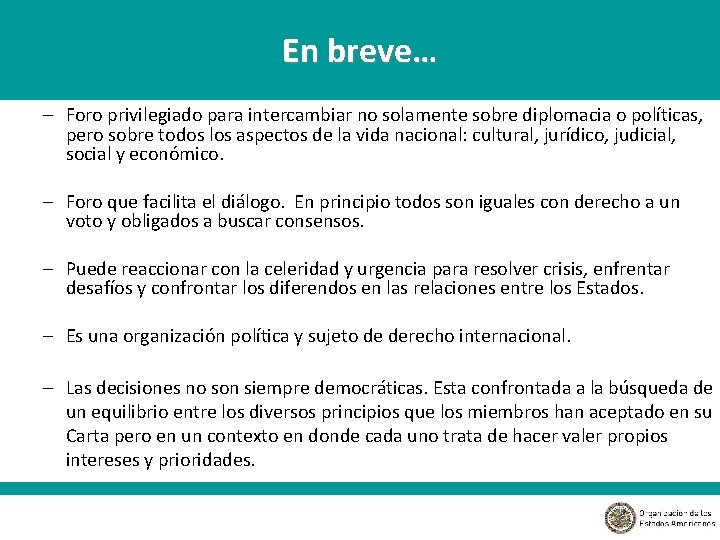 En breve… – Foro privilegiado para intercambiar no solamente sobre diplomacia o políticas, pero