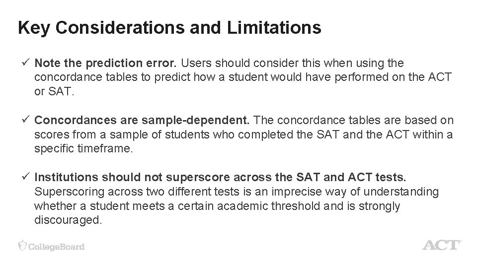 Key Considerations and Limitations ü Note the prediction error. Users should consider this when