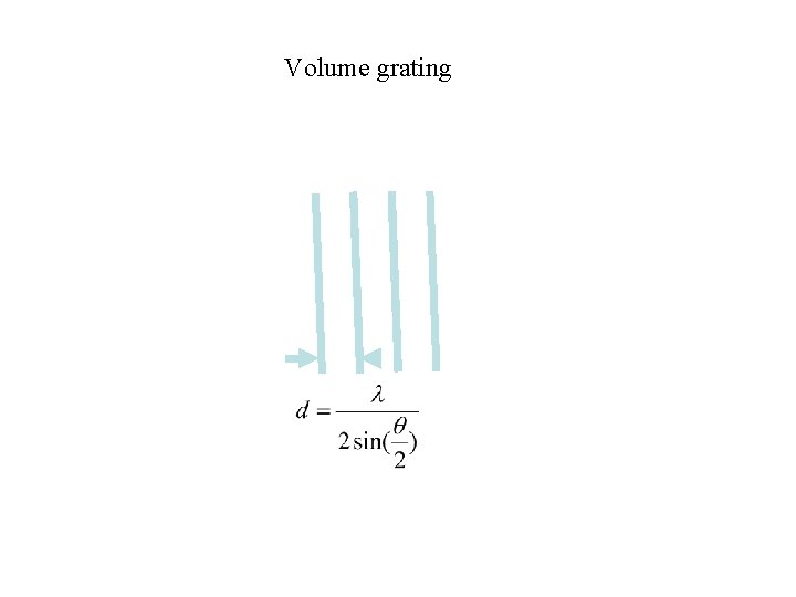 Volume grating 