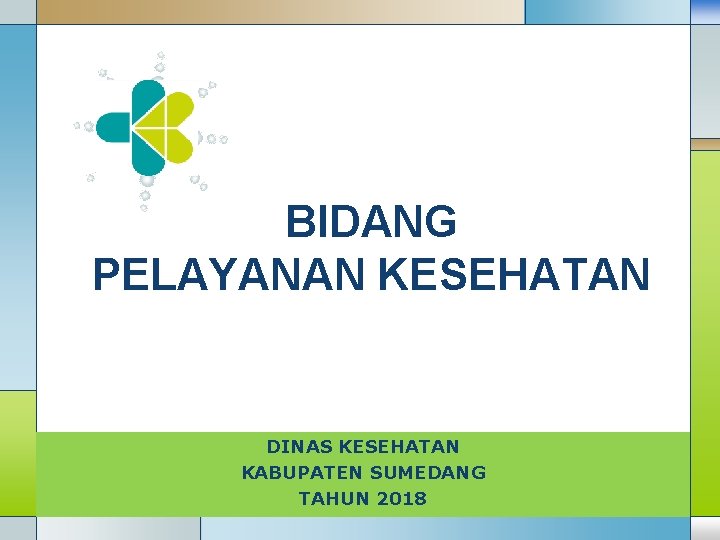BIDANG PELAYANAN KESEHATAN DINAS KESEHATAN KABUPATEN SUMEDANG LOGO TAHUN 2018 
