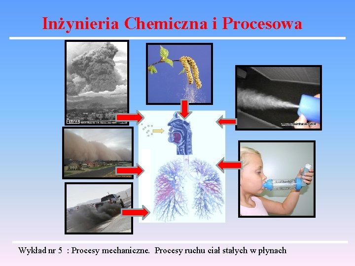 Inżynieria Chemiczna i Procesowa Wykład nr 5 : Procesy mechaniczne. Procesy ruchu ciał stałych