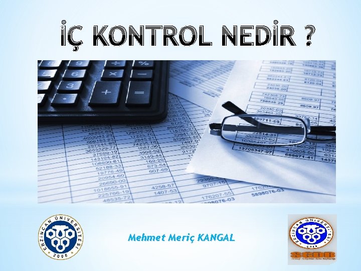 İÇ KONTROL NEDİR ? Mehmet Meriç KANGAL 