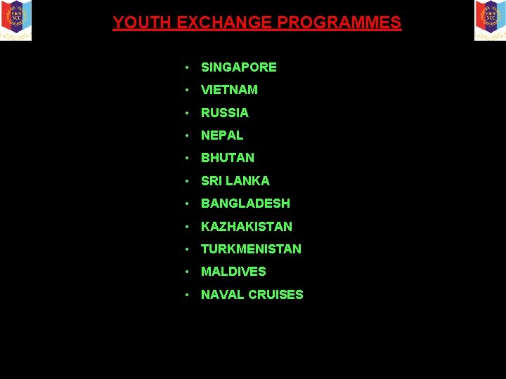 YOUTH EXCHANGE PROGRAMMES • SINGAPORE • VIETNAM • RUSSIA • NEPAL • BHUTAN •