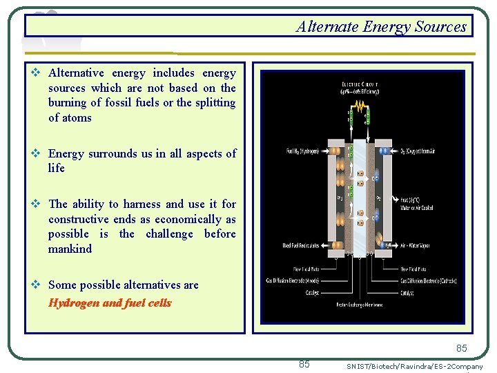 Alternate Energy Sources v Alternative energy includes energy sources which are not based on