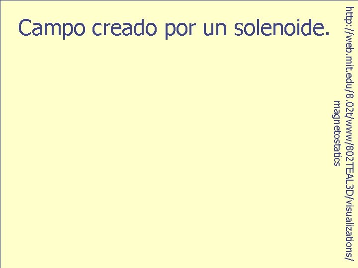 http: //web. mit. edu/8. 02 t/www/802 TEAL 3 D/visualizations/ magnetostatics Campo creado por un