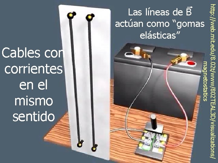http: //web. mit. edu/8. 02 t/www/802 TEAL 3 D/visualizations/ magnetostatics Las líneas de B