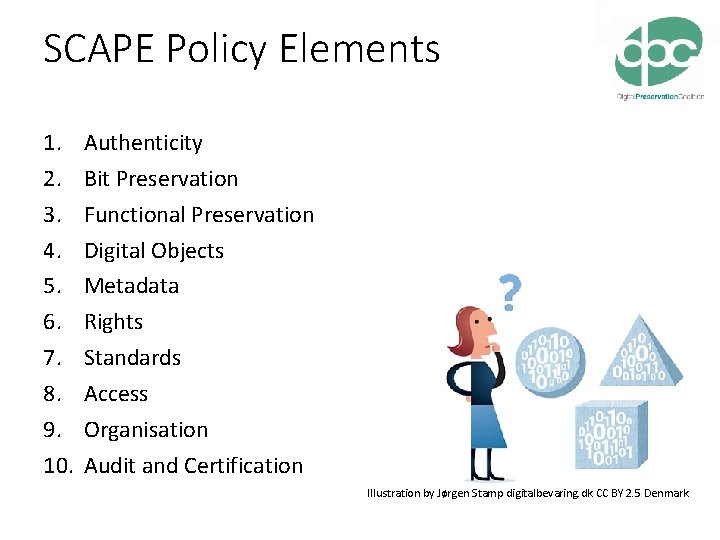 SCAPE Policy Elements 1. 2. 3. 4. 5. 6. 7. 8. 9. 10. Authenticity