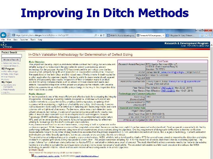 Improving In Ditch Methods - 18 - 