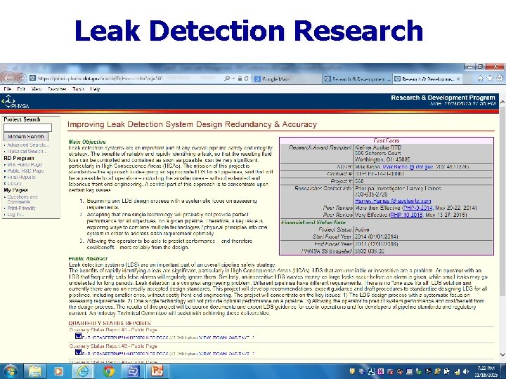 Leak Detection Research - 20 - 