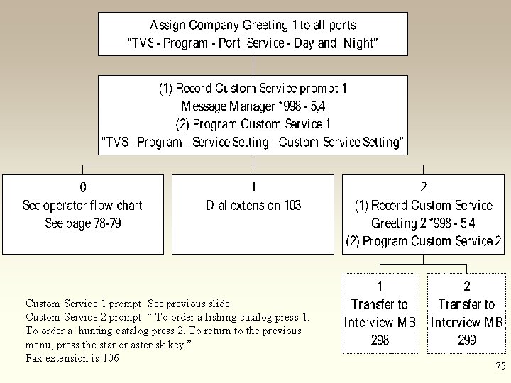 Custom Service 1 prompt See previous slide Custom Service 2 prompt “ To order