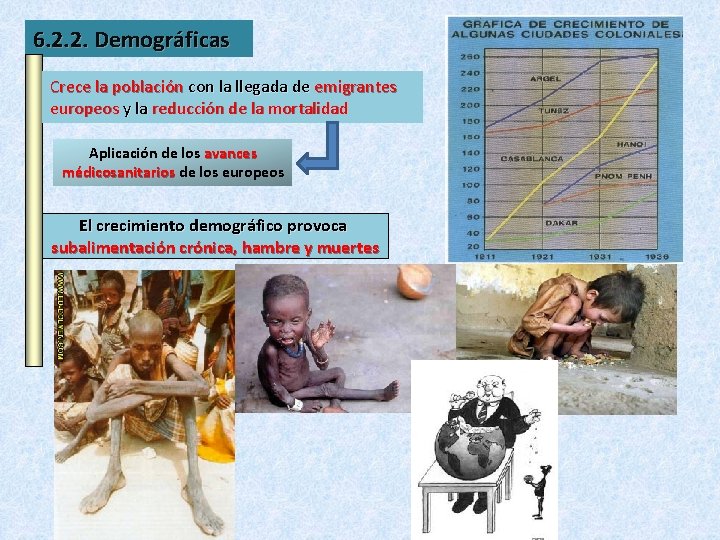 6. 2. 2. Demográficas Crece la población con la llegada de emigrantes europeos y 6. 2. 2. Demográficas Crece la población con la llegada de emigrantes europeos y