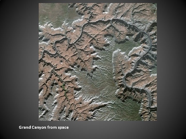 Grand Canyon from space 