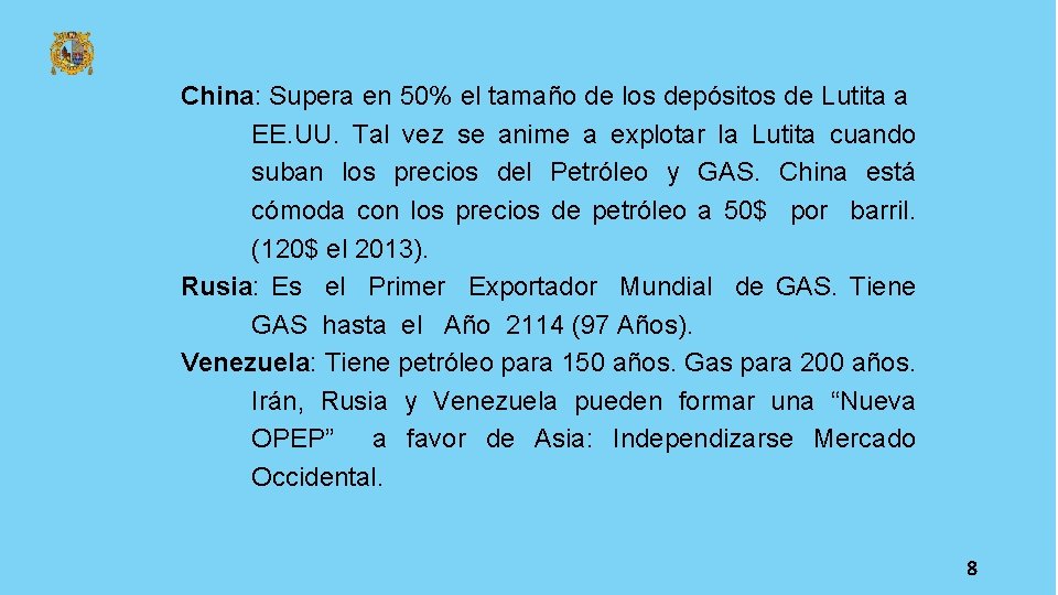  China: Supera en 50% el tamaño de los depósitos de Lutita a EE.