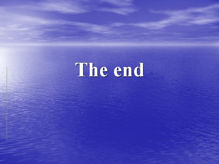 The end 