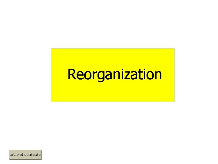 Reorganization Reorganization