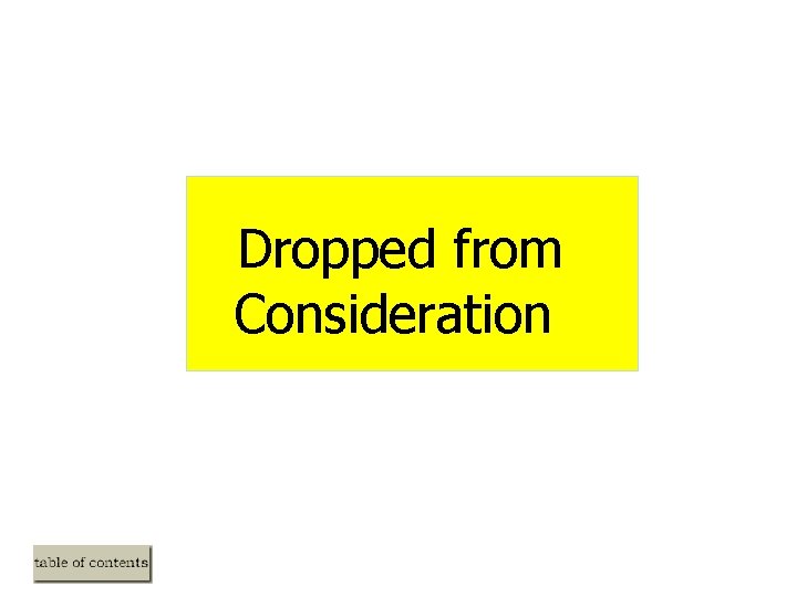 Dropped from Consideration Dropped from Consideration