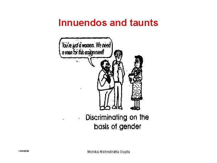 Innuendos and taunts 12/4/2020 Monika Mehndiratta Gupta 