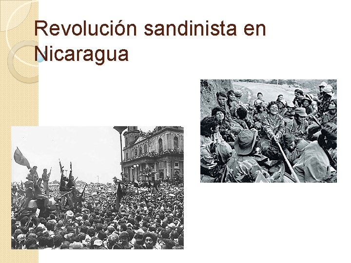 Revolución sandinista en Nicaragua 