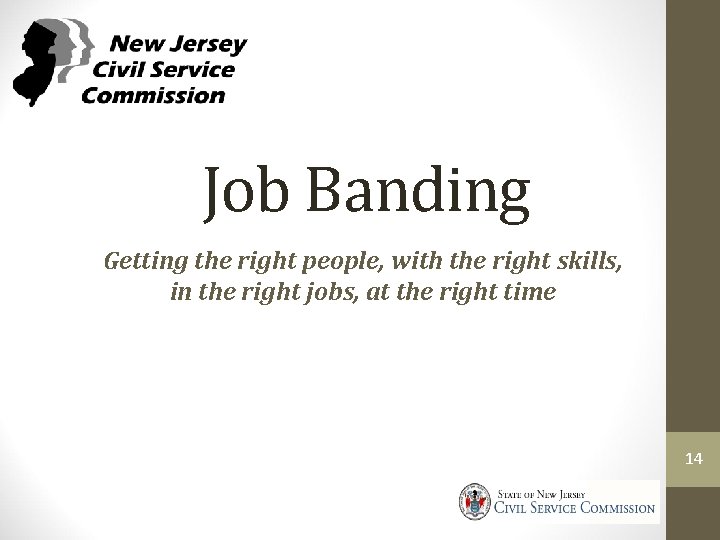 Job Banding Getting the right people, with the right skills, in the right jobs,