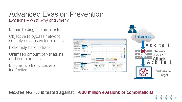 Advanced Evasion Prevention Evasions – what, why and when? Means to disguise an attack