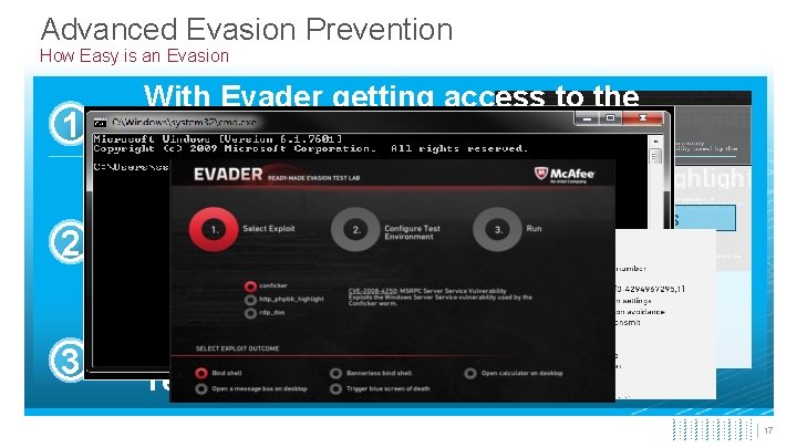 Advanced Evasion Prevention How Easy is an Evasion 1 With Evader getting access to