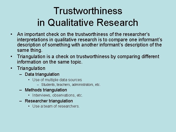 internal reliability in qualitative research