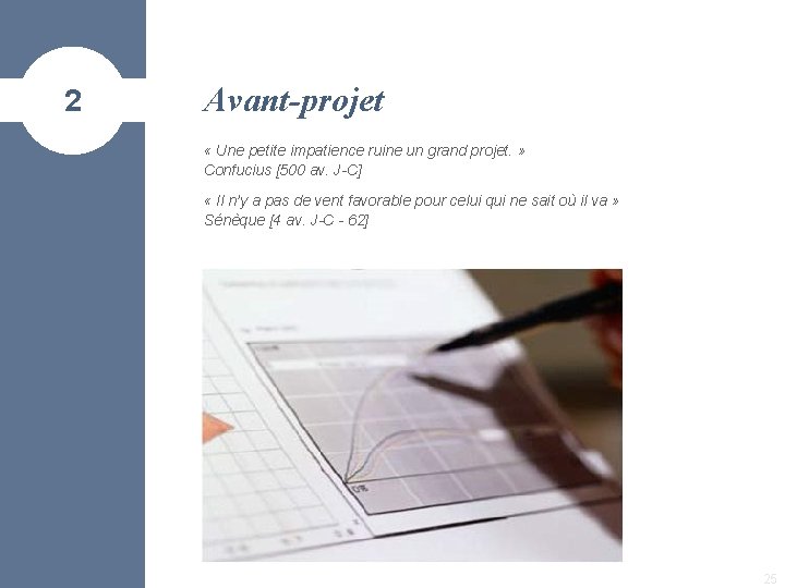 2 Avant-projet « Une petite impatience ruine un grand projet. » Confucius [500 av.