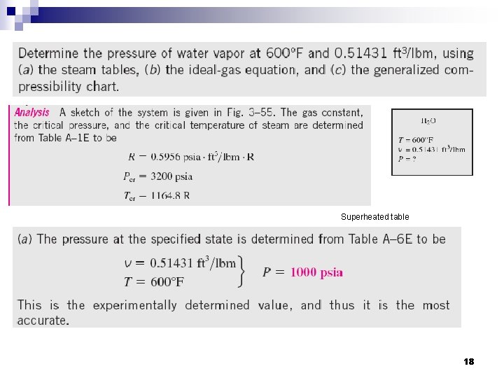 Superheated table 18 