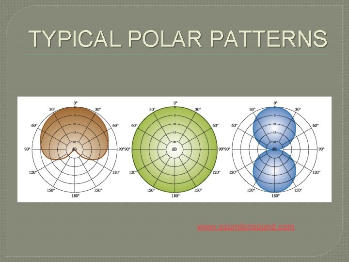 TYPICAL POLAR PATTERNS www. soundonsound. com 