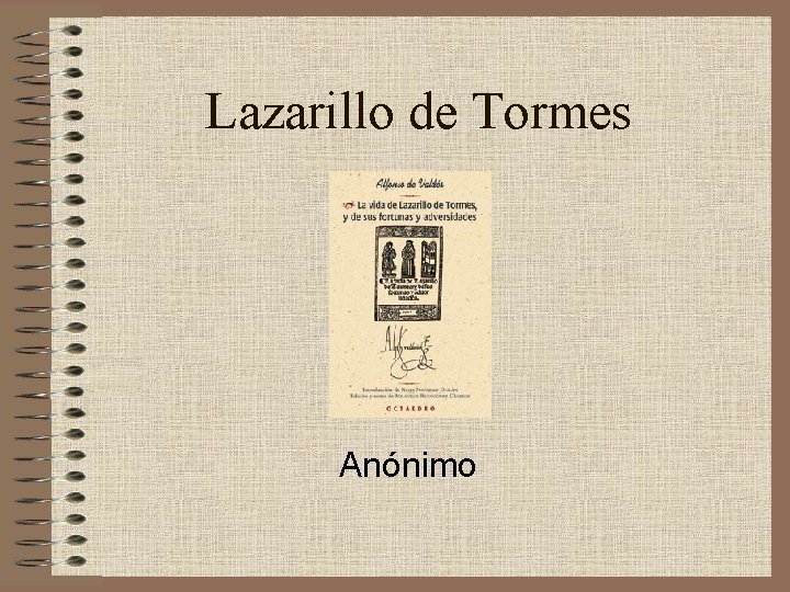 Lazarillo de Tormes Anónimo 