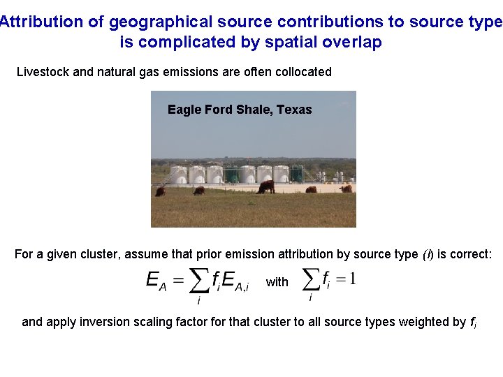 Attribution of geographical source contributions to source type is complicated by spatial overlap Livestock