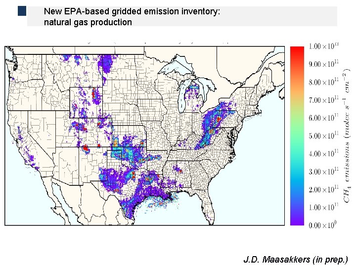 New EPA-based gridded emission inventory: natural gas production J. D. Maasakkers (in prep. )