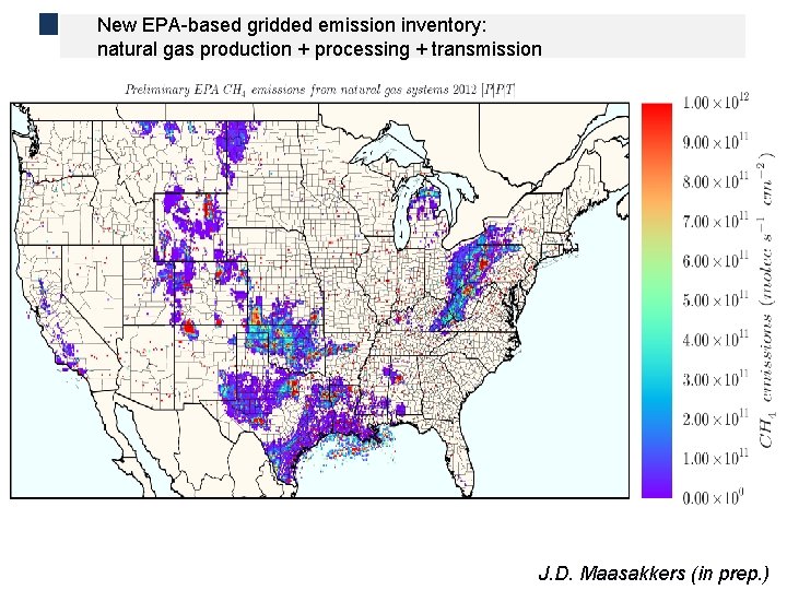 Natural gas transmission New EPA-based gridded emission inventory: natural gas production + processing +