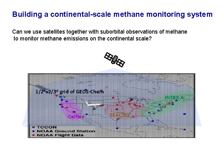 Building a continental-scale methane monitoring system Can we use satellites together with suborbital observations