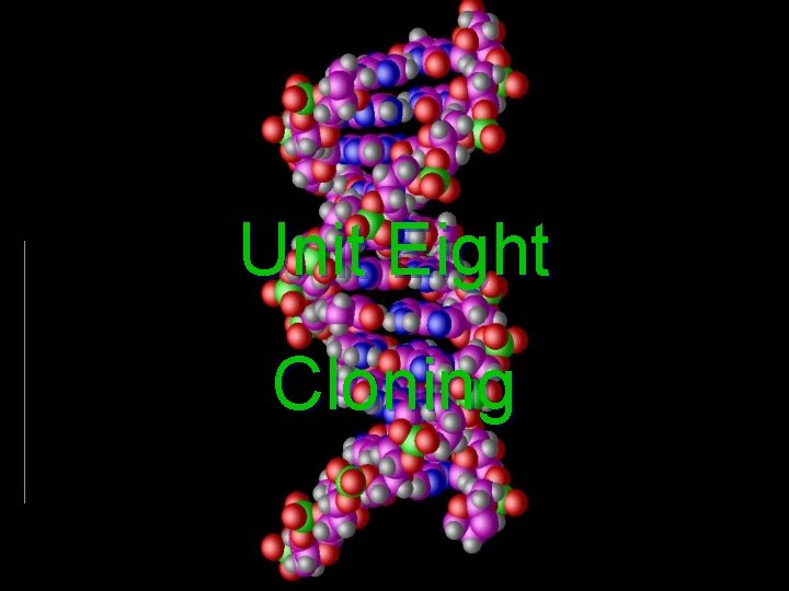 Unit Eight Cloning 