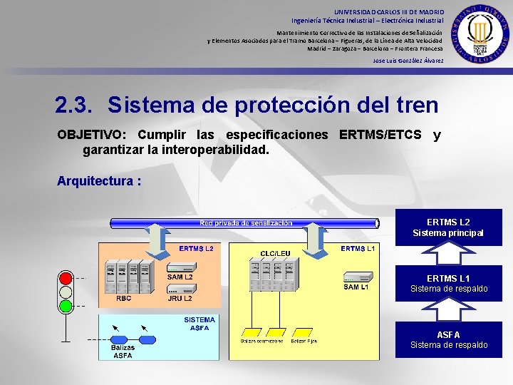 UNIVERSIDAD CARLOS III DE MADRID Ingeniería Técnica Industrial – Electrónica Industrial Mantenimiento Correctivo de