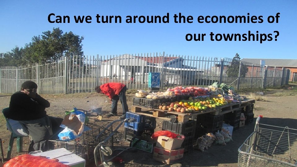 Can we turn around the economies of our townships? 