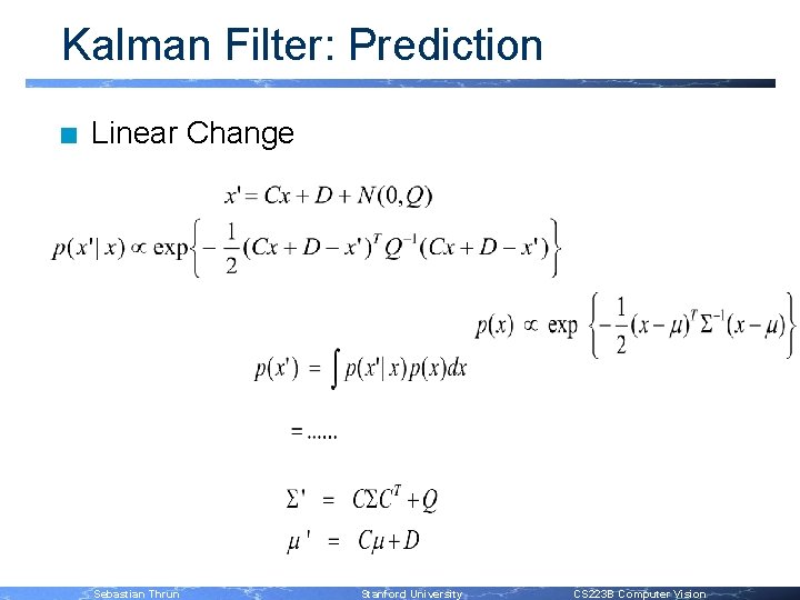 Stanford Cs 223 B Computer Vision Winter 2006