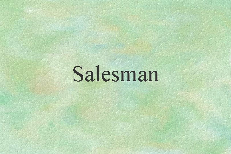 Salesman 