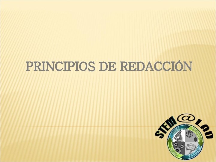 PRINCIPIOS DE REDACCIÓN 