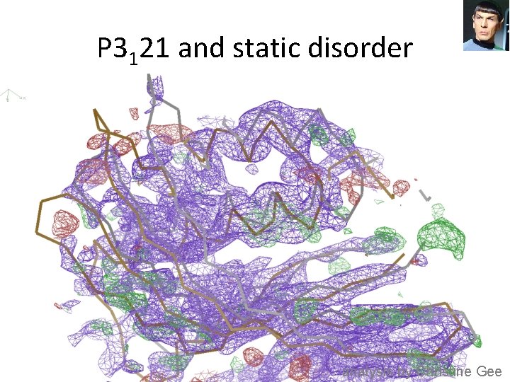 P 3121 and static disorder analysis by Christine Gee 