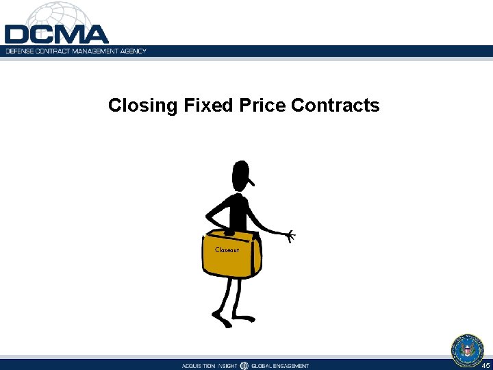 Closing Fixed Price Contracts Closeout 45 