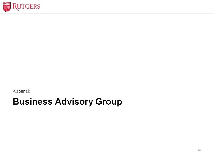 Appendix Business Advisory Group 13 